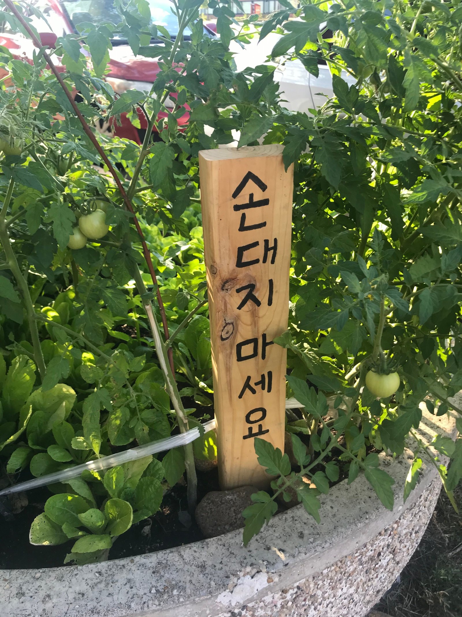 Keep out! in Korean